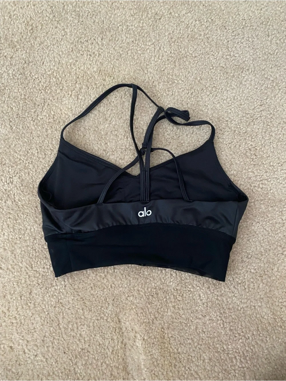 ALO Yoga Strappy Alosoft Lavish Sports Bras - Picture 9 of 10